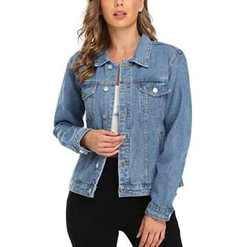 Stylish MISS MOLY Women's Denim Jacket for All Occasions