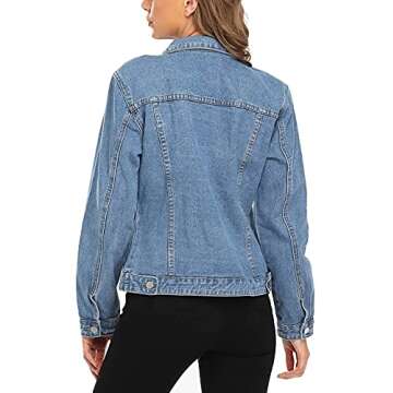 Stylish MISS MOLY Women's Denim Jacket for All Occasions