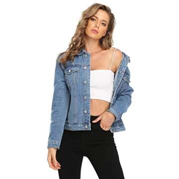 Stylish MISS MOLY Women's Denim Jacket for All Occasions