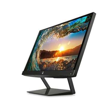 HP Pavilion 22cwa 21.5-Inch Full HD 1080p IPS LED Monitor, Tilt, VGA and HDMI (T4Q59AA) - Black