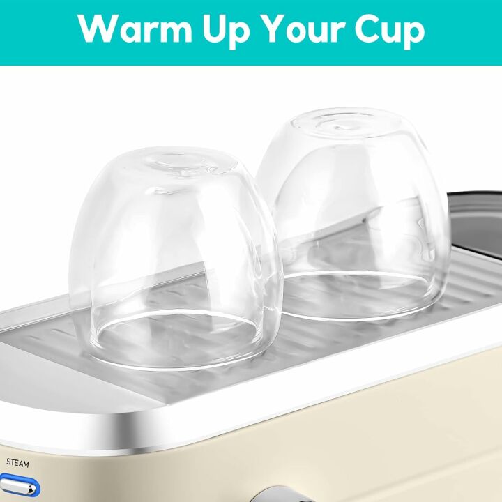 20 Bar CASABREWS Espresso Machine with Milk Frother