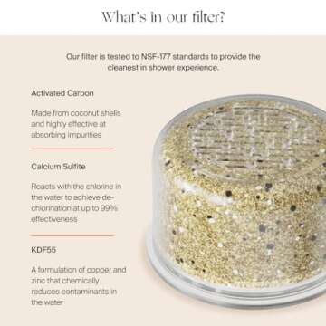 Canopy Handheld Filtered Shower Head & Scalp Massager - High Pressure Shower Head Filter for Hard Water - Shower Filter To Remove Impurities for Healthier Scalp, Skin & Hair - Hair Growth - Nickel