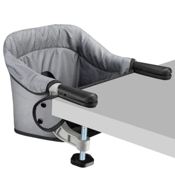 Hook On Chair, Portable Table High Chair, Folding Compact Baby Seat with Storage Bag for Indoor/Outd...