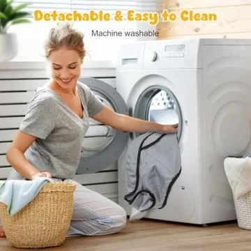 Hook On Chair, Portable Table High Chair, Folding Compact Baby Seat with Storage Bag for Indoor/Outdoor(Grey)