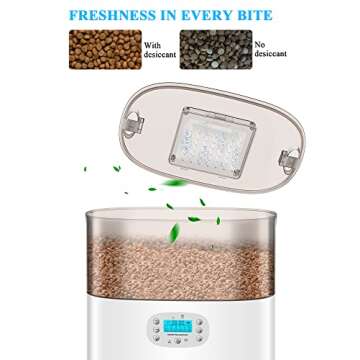 WiFi Cat Feeder for 2 Cats with App Control