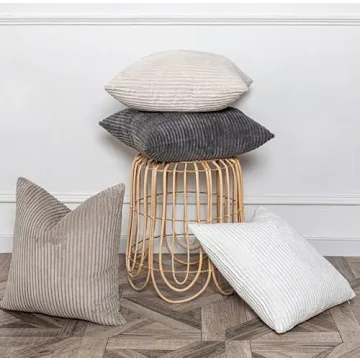 Luxurious Komollocoe Neutral Pillow Covers Set of 4