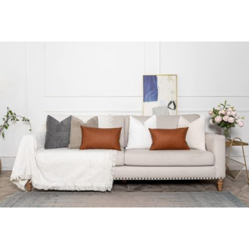 Luxurious Komollocoe Neutral Pillow Covers Set of 4