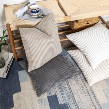 Luxurious Komollocoe Neutral Pillow Covers Set of 4