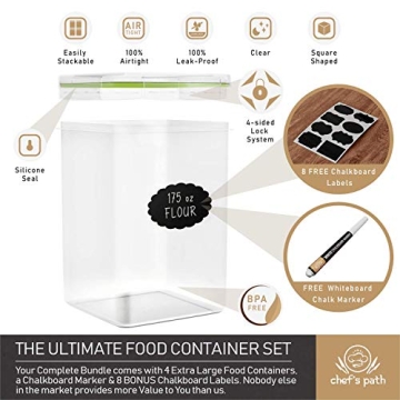 Airtight Food Storage Box Set with Measuring Tools