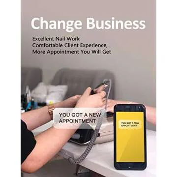 BURANO Nail Drill Machine with Dust Collector for Professionals