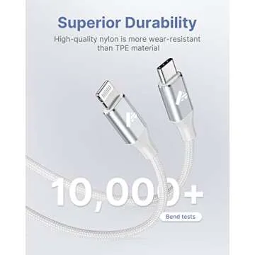 USB C to Lightning Cable 3ft 2Pack, Power Delivery USB C iPhone Cables MFi Certified Braided Type C iPhone Charger Cord Fast Charging Compatible iPhone 11 12 13 14 Pro Max X XS XR 8 7 6s Plus SE, iPad