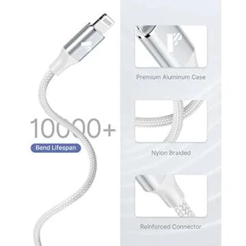 USB C to Lightning Cable 3ft 2Pack, Power Delivery USB C iPhone Cables MFi Certified Braided Type C iPhone Charger Cord Fast Charging Compatible iPhone 11 12 13 14 Pro Max X XS XR 8 7 6s Plus SE, iPad