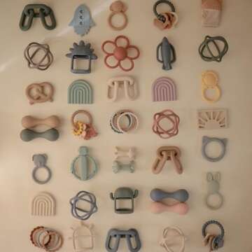 Mushie Dried Thyme Silicone Baby Teether Ball Toy