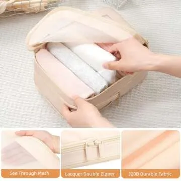 BAGAIL Compression Packing Cubes for Easy Travel