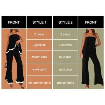 PRETTYGARDEN Strapless Plus Size Summer Lounge Sets