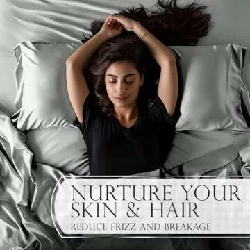 DECOLURE Satin Bed Sheets - 4 Piece Luxury Silky Queen Size Bedding Set - Softer Than Silk, Wrinkle-Free with 15” Deep Pocket Fitted Sheet, Perfect for Hair & Skin, Gifts for Women (Grey)