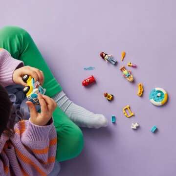 LEGO Friends Dog Grooming Car Toy, Building Toy for Kids Who Love Animals and Nature, Comes with 2 Mini Doll Characters and 2 Dog Toy Figures, Vet Toy Gift Idea for Girls and Boys Ages 4 and Up, 42635