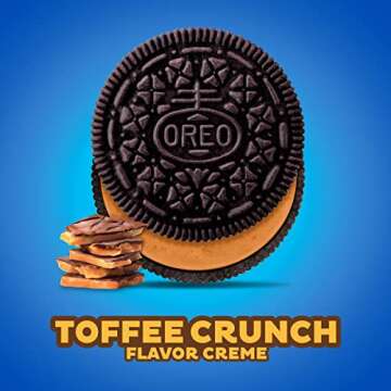 OREO Toffee Crunch Creme Chocolate Sandwich Cookies, Family Size 17 oz