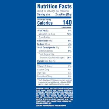 OREO Toffee Crunch Creme Cookies, 17 oz Family Size