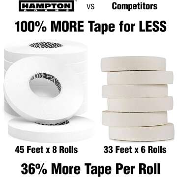 Hampton Adams Athletic Finger Tape - 8 Pack, 0.3" x 45'