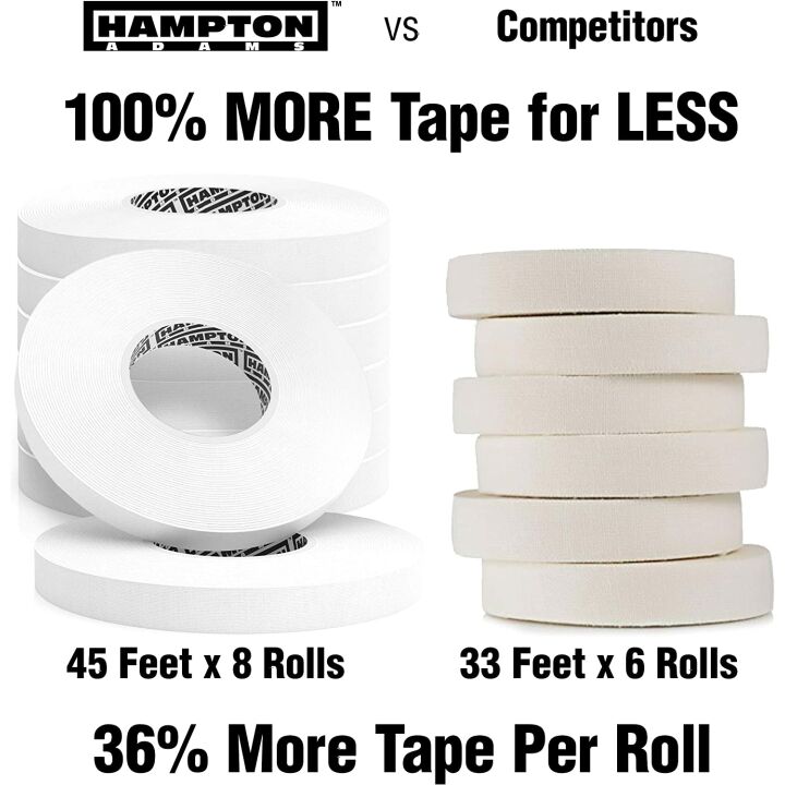 Hampton Adams Athletic Finger Tape - 8 Pack, 0.3" x 45'