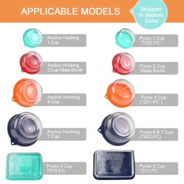 Sophico Silicone Storage Cover Lids - 9 Pack Set for Kitchen Essentials