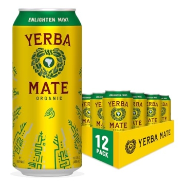 Guayakí Yerba Mate: Organic Mint Energy Drink, 150mg Caffeine, 12-Pack