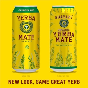Guayakí Yerba Mate Energy Drink, Enlighten Mint, 150mg Caffeine