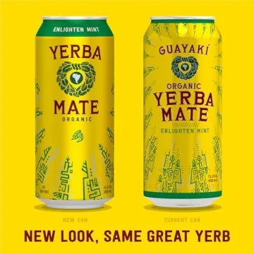 Guayakí Yerba Mate Energy Drink, Enlighten Mint, 150mg Caffeine