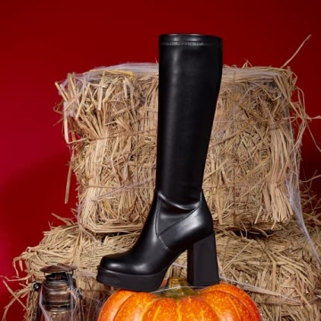 Shop Stylish Wetkiss Knee High Platform Boots Now