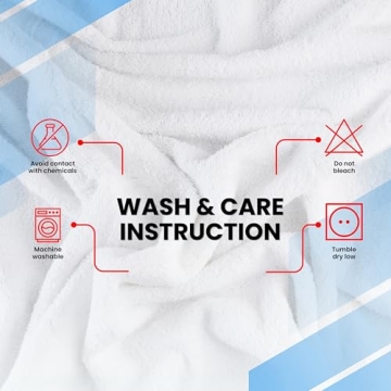 Infinitee Xclusives Luxury 100% Ring-Spun Cotton Bath Towels Set of 4 (27x54 inches) – Soft, Absorbent & Quick-Drying Towels for Bathroom, Gym, Spa & Hotel Use (Brilliant White)