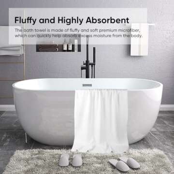 HOMEXCEL Bath Towel Set Pack of 2 - Ultra Soft Quick Drying Towels