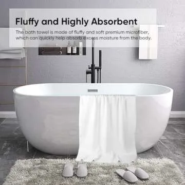 HOMEXCEL Bath Towel Set Pack of 2 - Ultra Soft Quick Drying Towels