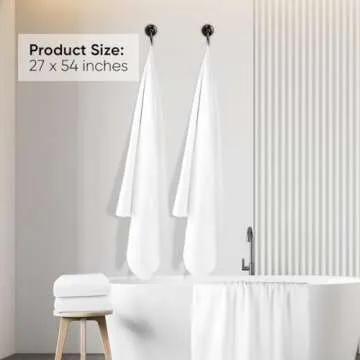 HOMEXCEL Bath Towel Set Pack of 2 - Ultra Soft Quick Drying Towels