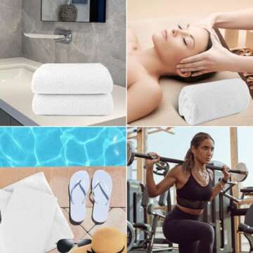 HOMEXCEL Bath Towel Set Pack of 2 - Ultra Soft Quick Drying Towels