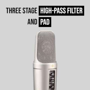 Versatile Rode NT2-A Microphone for Studio & Live Use
