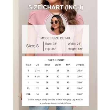 Blooming Jelly Womens Blouses Dressy Causal V Neck Pintuck Short Petal Sleeve Business Tops Ladies Summer 2024 Trendy Shirt (Large, Ivory White)