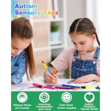 LESONG Sensory Fidget Toys - Textured Pencil Grips