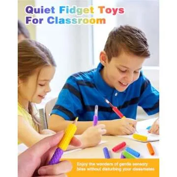 LESONG Sensory Fidget Toys - Textured Pencil Grips