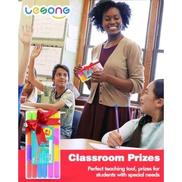 LESONG Sensory Fidget Toys - Textured Pencil Grips