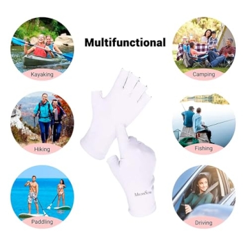MelodySusie UV Gloves for Manicures & Outdoor Protection