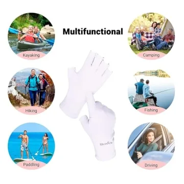 MelodySusie UV Gloves for Manicures & Outdoor Protection