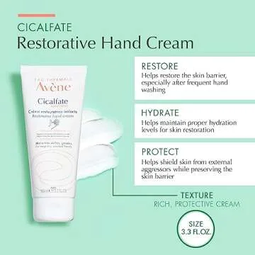 Avene Cicalfate Hand Cream - Intense Nourishing Lotion for Dry Hands