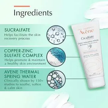 Avene Cicalfate Hand Cream for Dry Cracked Hands - 3.3 Oz