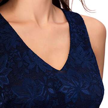 Elegant Noctflos Floral Lace Cocktail Dress for Parties