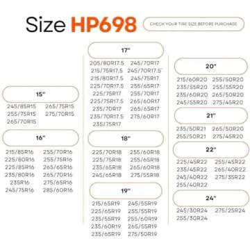 AutoSock for Passenger Vehicles HP698, Snow Socks for Tires, Pack of 2