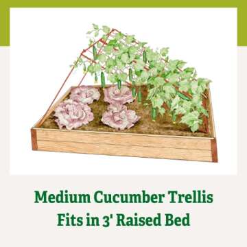 Gardener's Supply Cucumber Trellis for Easy Harvesting