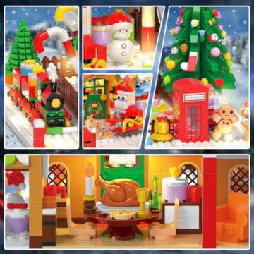 INSOON Advent Calendar 2024 Gingerbread House 3.6 Mini Building Set with LED Light - 24 Day Christmas Countdown Building Block 1763 PCS, Xmas Gift Brick Toy Playset for Adult Teens Kids Girls Boys Ages 10+