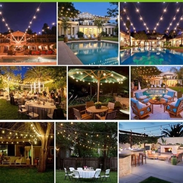 Banord Dimmable LED String Lights for Outdoor Use
