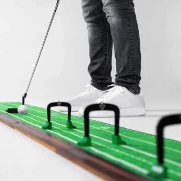 Perfect Practice Putting Gates (3-Pack) - Differently Sized Golf Putting Gates, Putting Aid to Impro...